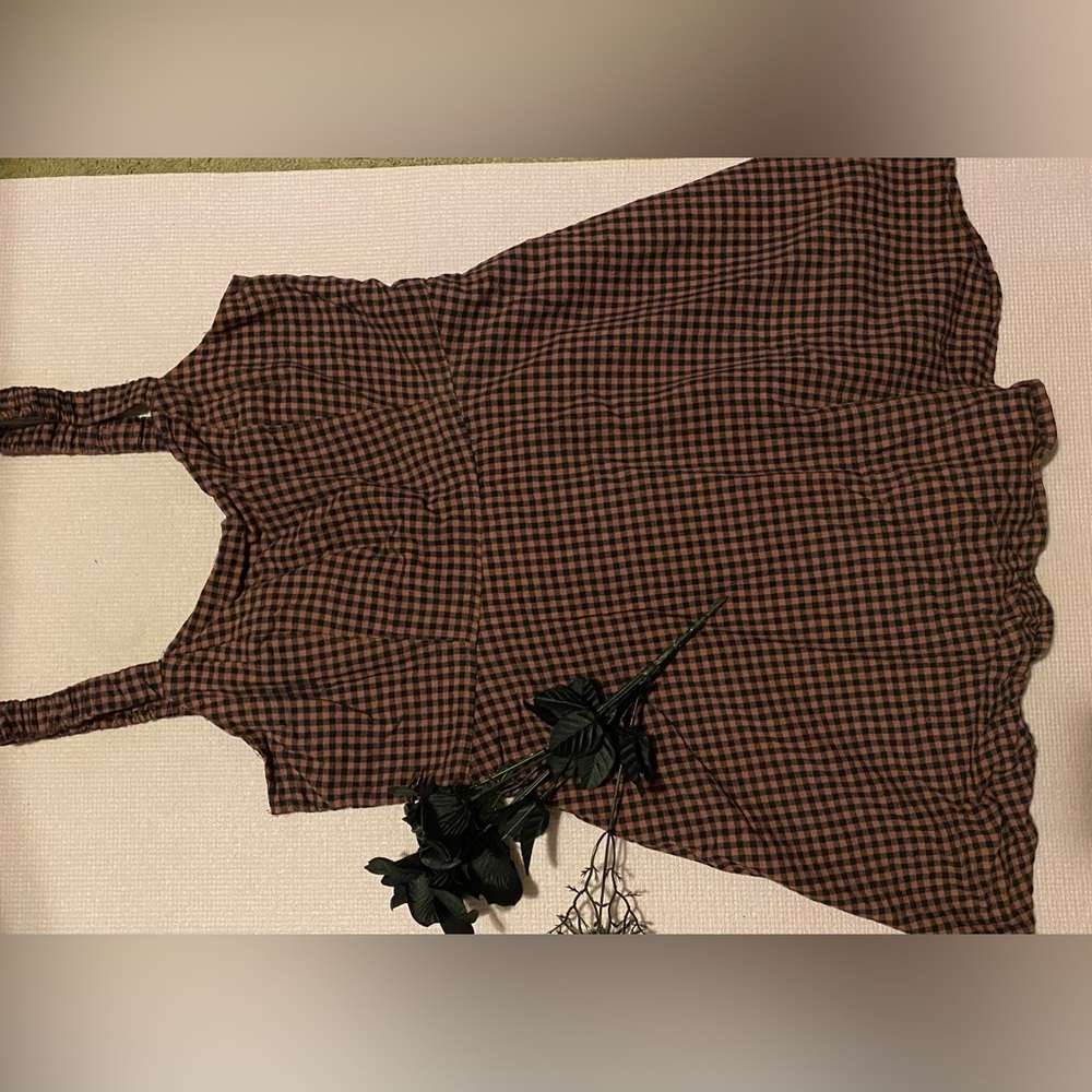 A plaid dress.